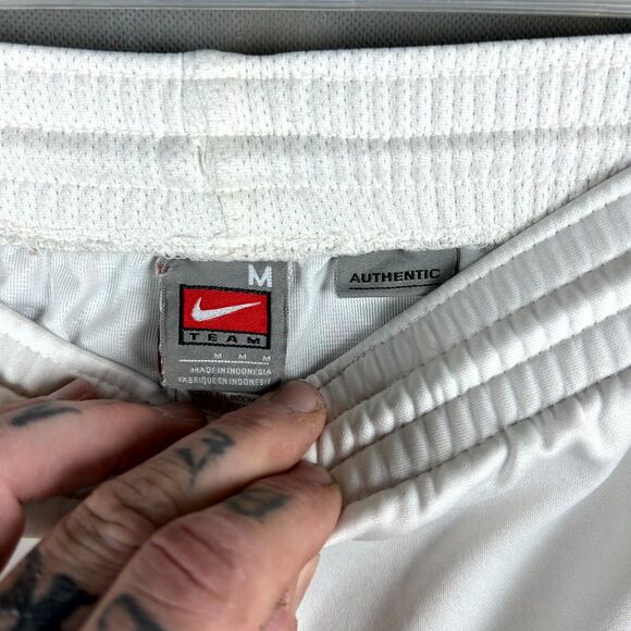 Nike Shorts Men's Medium White UConn Huskies Basketball Elastic Waist Pull On - Picture 6 of 11